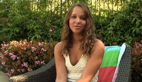 squirting teen brunette left oozing creampie cum from lucky older guy p720