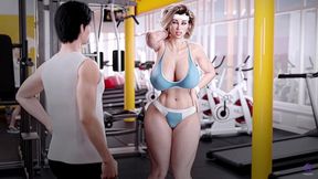 horny milf stepmom sucks stepson s big cock after workout - 3d hentai game - apocalust