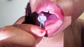 Teenie becomes Play thing for Giantess Big Sexy Mouth 1080