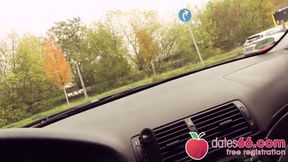 Horny blonde Teen fucks stranger in the rain! (ENGLISH) Tania Swank Dates66