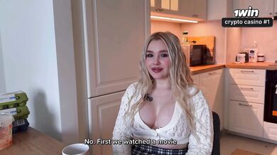 Neighbor's hot blonde gets licked then creampied hard