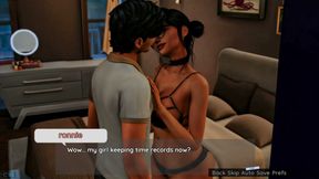 Ronnie and natasha in bedroom