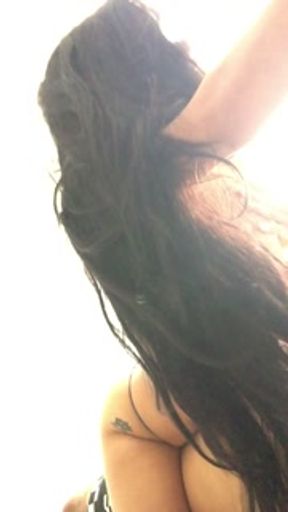 I ride my boyfriend's hard cock and he fills me with his milk.