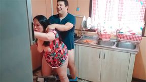 Sex in the Kitchen When Stepmom Opens the Refrigerator