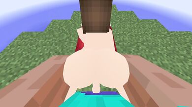 Cartoon Pixel Gaming Parody Jammed Pussy Dripping Cum