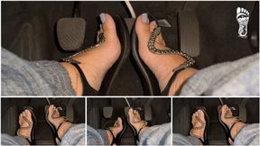 Juliette_RJ driving in lavender nails and Melissa flats - Real life Driving - PEDAL PUMPING - BBW LEGS - REVVIG - FOOT FETISH - ARCHED FEET - DRIVING - BRAZILIAN GODDESS - MELISSA FLATS - LAVENDER NAILS - REAL LIFE DRIVING