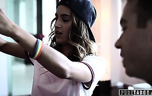 Pure taboo teen lesbian uma jolie's first time fucking her stepbrother