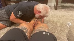 jason collins foot slave worshiping my feet!
