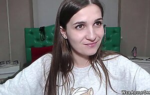 Cute small tits amateur babe masturbating on webcam