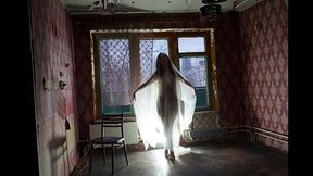 Ghost in a-maj in abandoned House