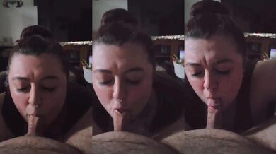 BBW deep throat sex goddess slurps every single inch raw