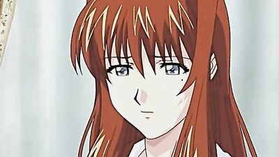 Kinky Hentai mistress dominates and sucks on a guy's hard cock