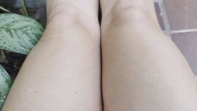 Admire my sublime highly arched feet wearing my Clear Ellie Heels