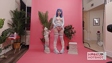 BTS - Heavy-Titted Jewelz Blue Asks Bryan Gozzling For Sloppy Sex