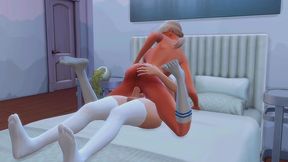 futanari stepmom arranged hard anal sex for a straight stepdaughter sims me hentai animation