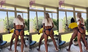 Big pink cock stretches her blonde backyard up raw pegging gangbang