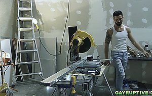 Casey and Brian took turns sucking Deep black cock