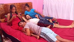 Bengali  hot teens  sex! Real Bangla sex xxx porn foursome     ,,,,, Hanif and Popy khatun and Mst sumona and Manik Mia