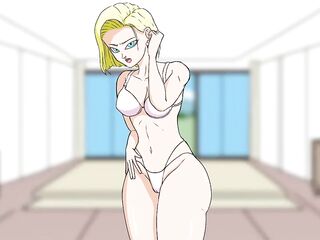 Cachipun With Waifu - Playing Punk, Paper, Scissors With Dragon Ball Android eighteen Until Screwing Her