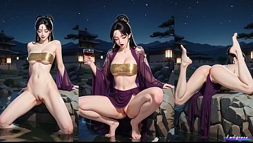ai generated anime style fanart korean solo sfw vs nsfw