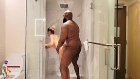 chocolatebeast shower sex w/ persian milf venice escape
