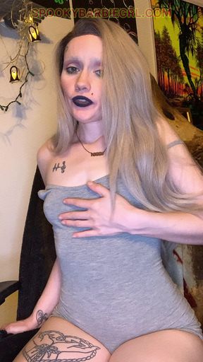 SPOOKYBARBIEGRL GOTH HOMEWRECK JOI - SMALL TITS ARE BETTER