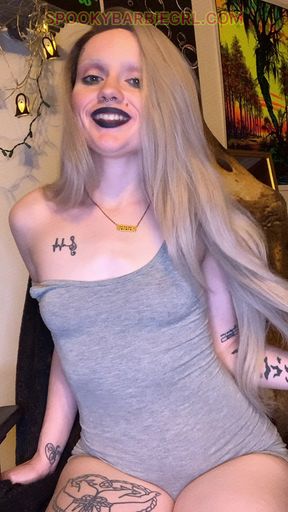 SPOOKYBARBIEGRL GOTH HOMEWRECK JOI - SMALL TITS ARE BETTER