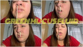Green mucus fluid + Cough