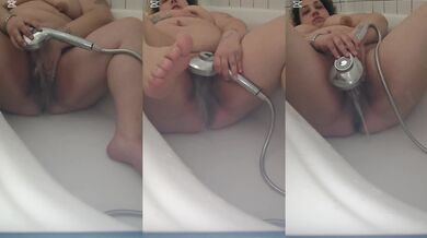 Big hairy pussy eaten and fucked raw squirt and fisting