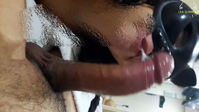 I suck my perverted ex-boyfriend&#039;s ass and cock, and he makes my hairy, juicy pussy cum like crazy.