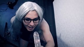You Stare. She Sucks. – POV Goth Elf Cosplay Blowjob