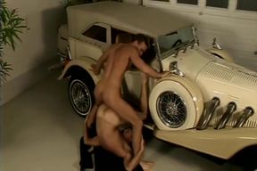 Beautiful Gentleman Is Standing On The Knees And Suc