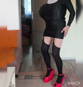 Crossdresser big boobs