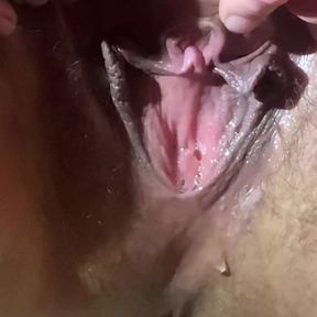 Swollen Pussy trying not to cum dripping grool and ruined orgasm