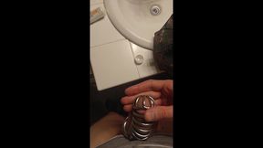 cum in cage