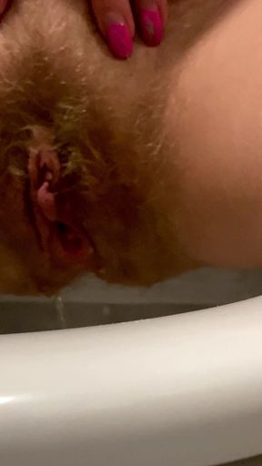 Epic moment from "Redhead hairy pussy pee a lot updress in the toilet and farts 4K 60FPS"