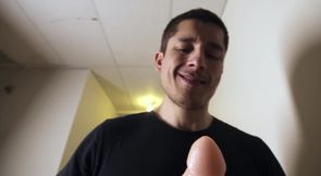 Dildo play and lots of deepthroat fucking with Bo Sinn topping