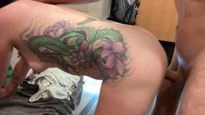Dickflash Truck Stop Shower Adventure Part 3 Cumshot After Destroying Pussy by 9 Inch Truck Driver&#039;s Big Dick. Truck Stop Shower
