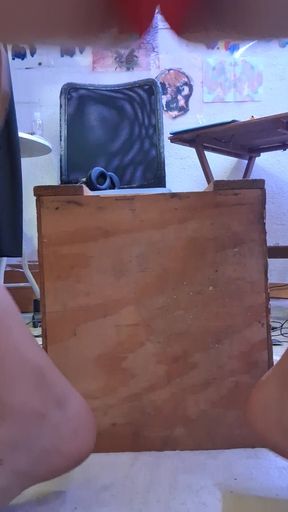 Skylova69 trans workout and gets horny