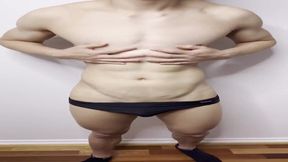 Fit Asian muscleboy tease in speedo gets wrecked raw