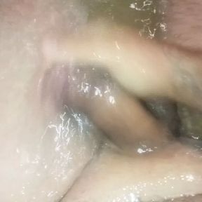 Washed the dick and at the same time jerked off