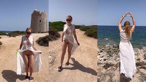 deuxieme journee sur ibiza, en me dirigeant a la plage en me promenant ...