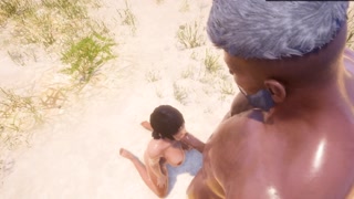 Mature Man fucks Slut on the beach