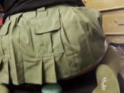 Cute Femboy takes Knot in skirt