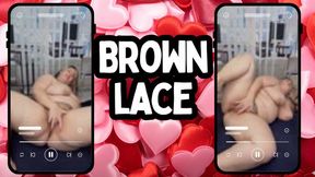 Brown lace tease