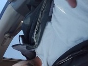 Risky jacking off in public 💦