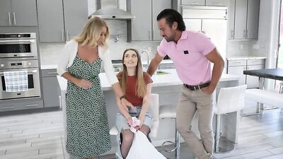 Teen girl was lured into a threesome by her foster parents