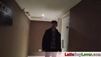 Amateur Mexican twink Kendro deepthroats thick uncut cock in POV blowjob