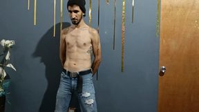 Woman uses her fists to dominate a man with deep blows to the stomach (C3)