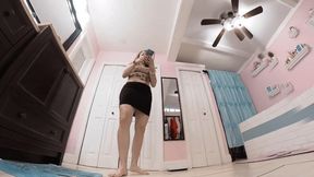 **VR 360** Caught Spying In Bathroom By Sexy Giantess Catherine Foxx